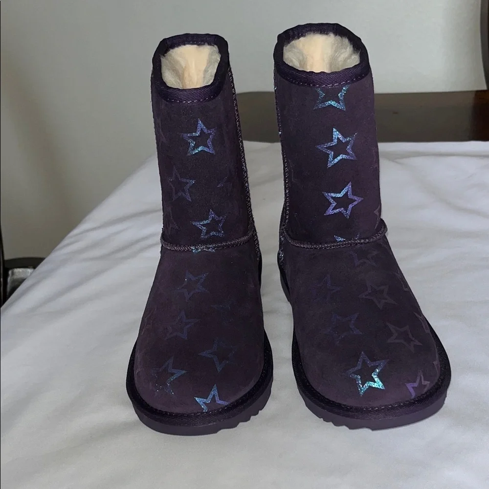 UGG Purple Boots with Star Design